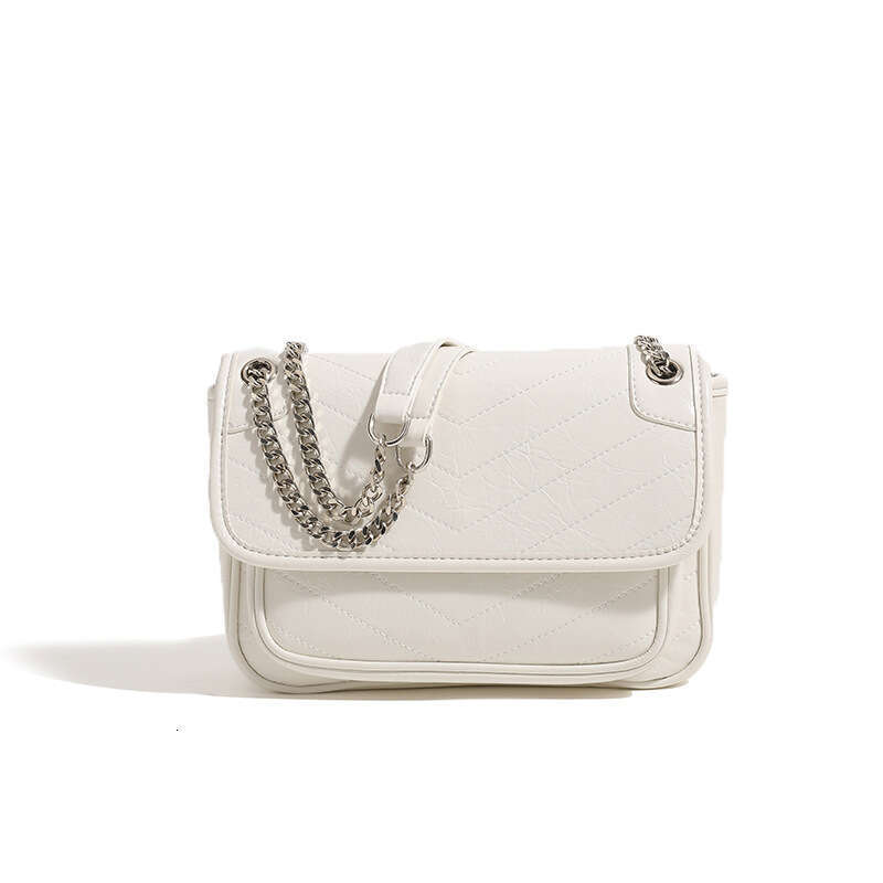 Luxury Shoulder Bags Totes New Niche High End Single Fashion Chain Burst Pattern Top Layer Cowhide Crossbody Bag For Women SENYY