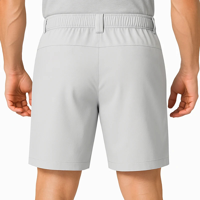 Dress Shorts Men Quick Dry Casual Bermuda Shorts Summer Ice Silk Cooling Business Zipper Fly Formal Shorts Men Work Wear Office 260122