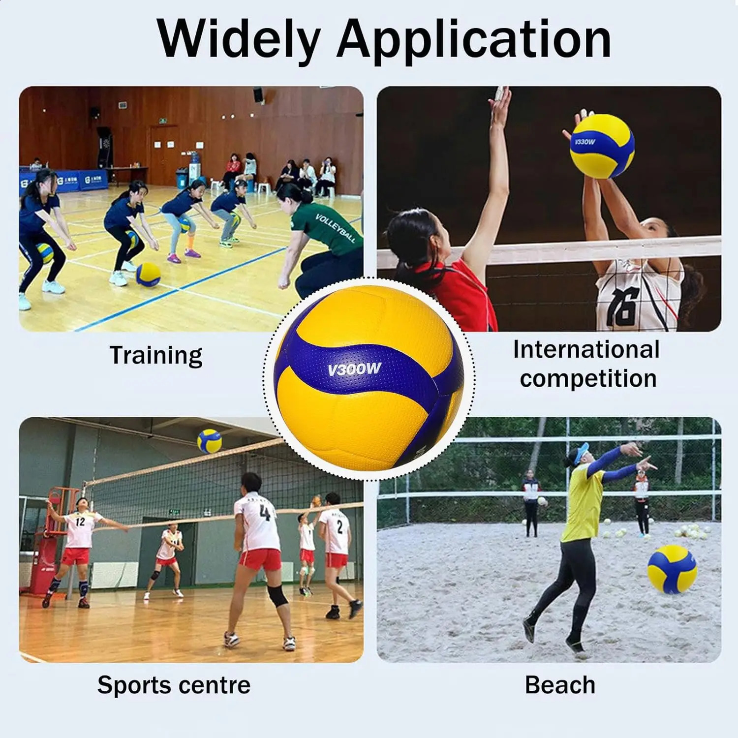 Beach Volleyball Official Durable Stitching Volleyball Indoor Outdoor Volley Ball for Teen and Adult 260206