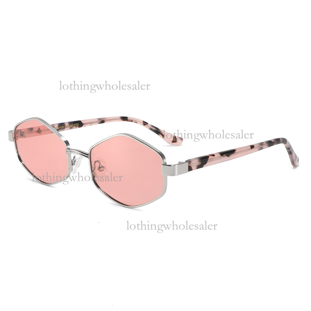 2026 Designer Glasses Luxury Board Diamond Metal Multi Sided Narrow Frame Sunglasses Fashion Anti UV Female Polarized Outdoor Glasses Wholesale