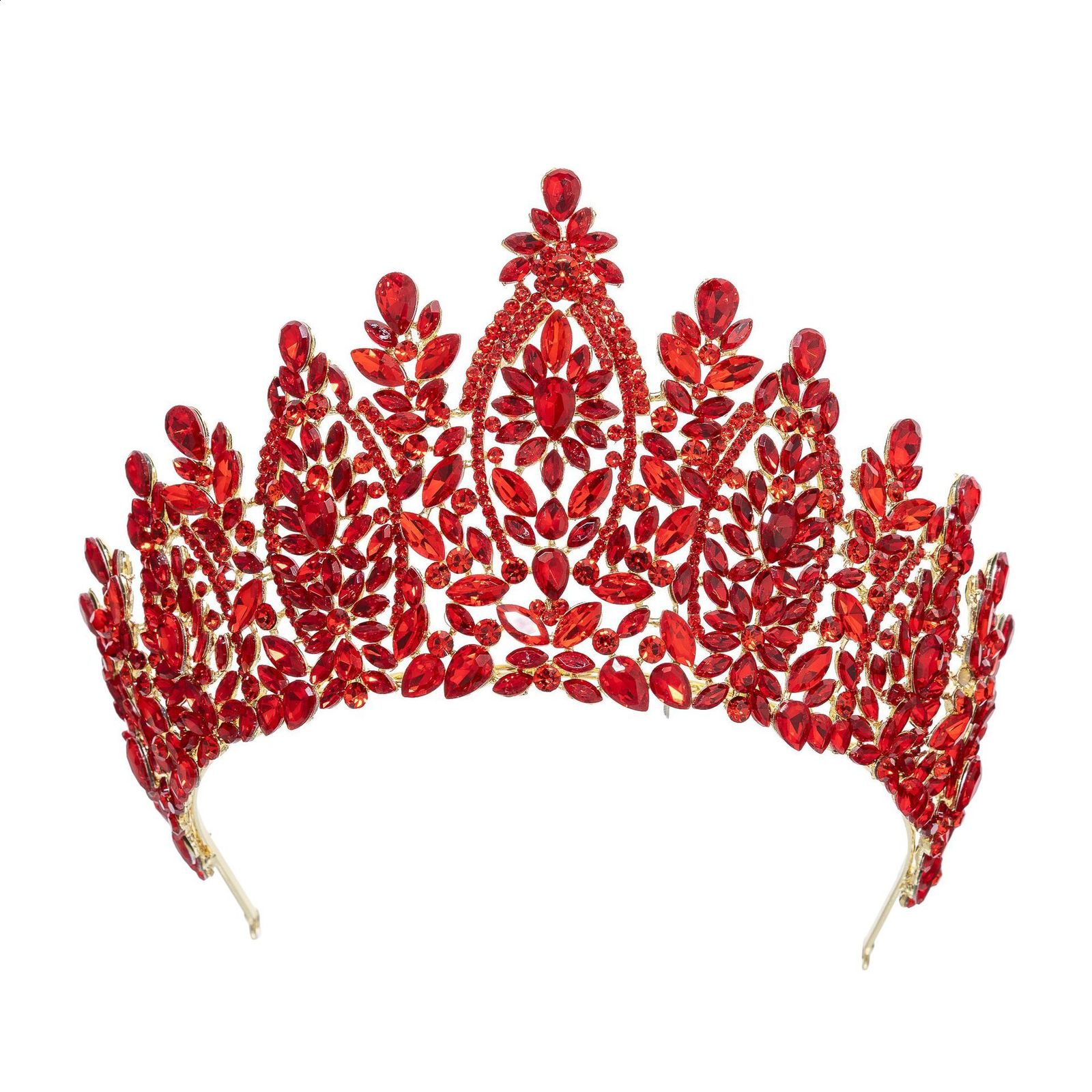 High Tiaras cubic zirconia wedding crown brides headwear princess Corona jewelry womens headwear gift 241114