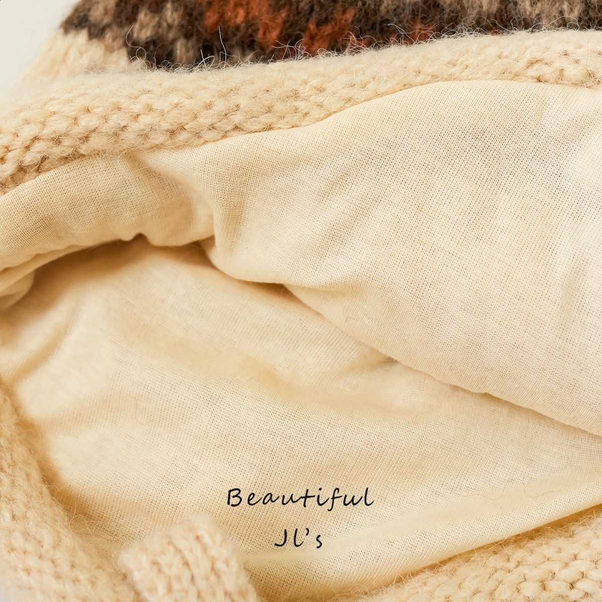 Connectyle Cute Toddler Girls Warm Winter Skull Hats Fleece Lined Flower Knit s Earflaps Hat With Pom-Pom 240808