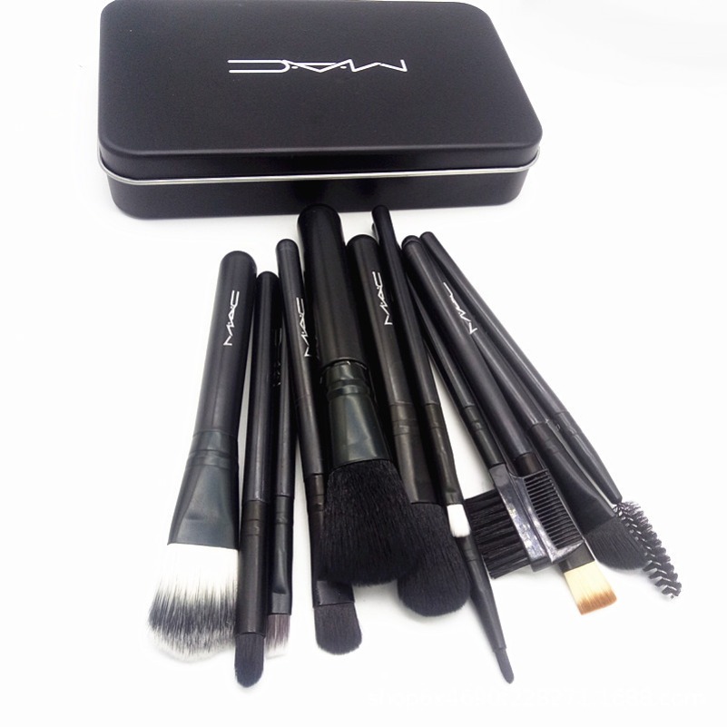 M MC Naked 3 kylie jenney Professional 12 PCS Brush Cosmetic Facial Tools Makeup Brushes Set Kit With Retail Box