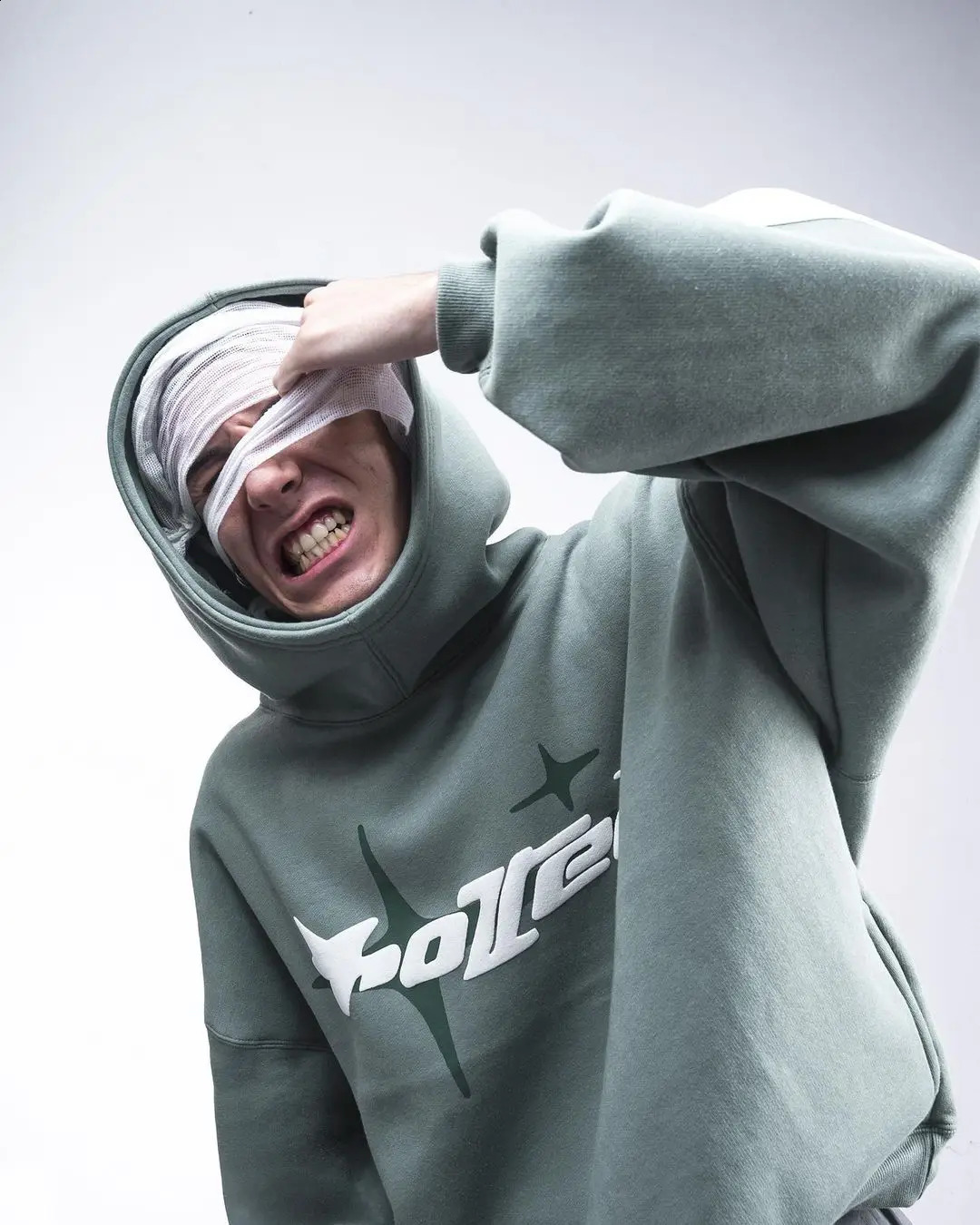 Retro Gothic Men Hoodie American High Street TrendY2k Harajuku Men Loose and Casual Sweatshirt 260311