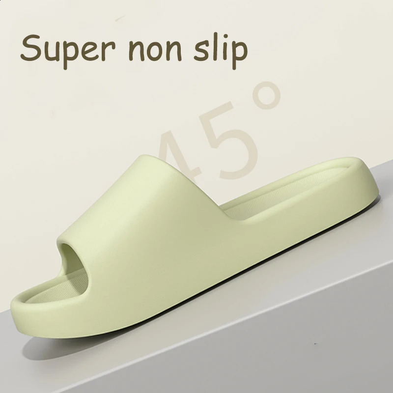 Thick Platform Pillow Slippers Women Lightweight Soft Sole Cloud Slides Woman Summer Non Slip Beach Sandals Eva Flip Flops 260209
