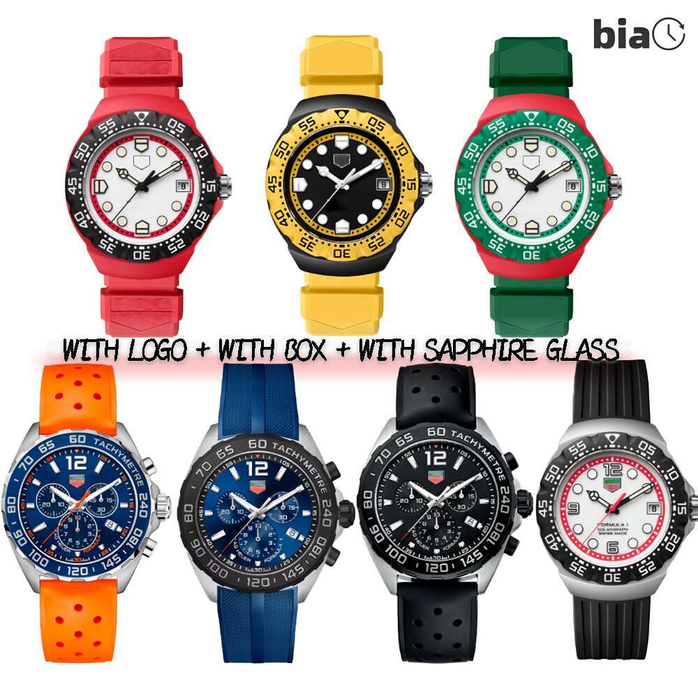 Tagness Heuererity AAA Watch Luxury F1 Watch Mens Designer Wristwatch Hueuers Watches ManSuperClone Watch Top Quality Quartz Automatic Mechanical Watch Box f295