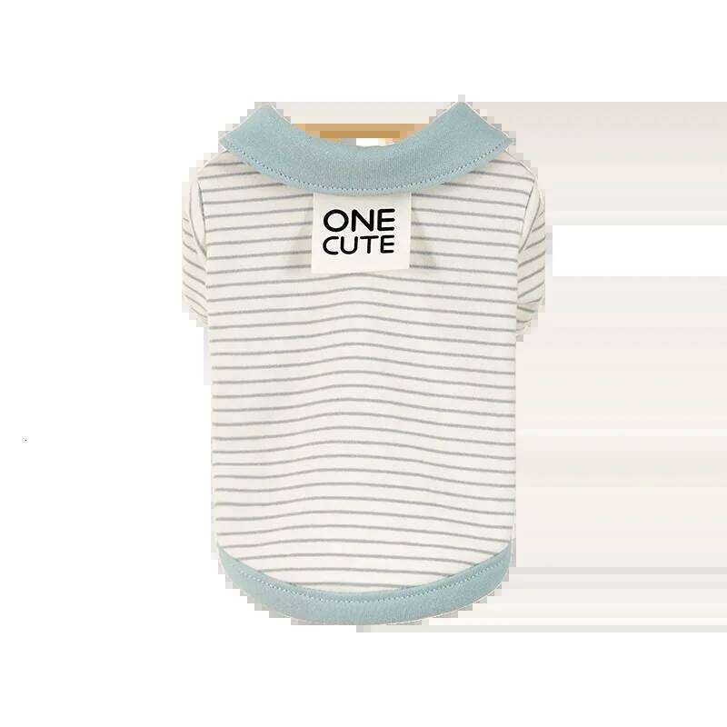 Famous brand Summer Striped Pet Shirt Cotton Breathable Casual Fashion Vest Comfortable Dog Soft White Blue Collar pupakaIK