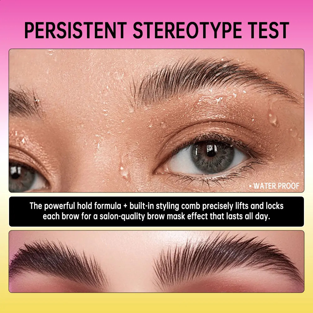 Super Lift Brow Glue Lamination Gel Crazy Lift Brow Long-lasting Strong Hold Built-In Styling Comb Clear Eyebrow Gel Cosmetics 260126