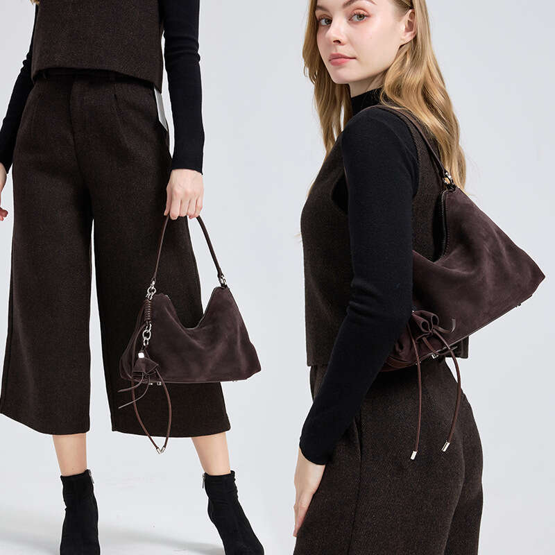 Luxury Shoulder Bags Totes New Matte Cowhide Underarm For Women Genuine Leather High End Handbag Niche Design Crossbody Bag SENYY