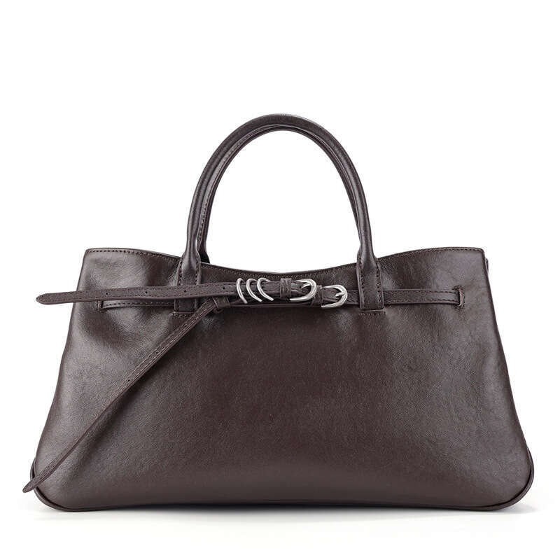 Luxury Shoulder Bags Totes Genuine Leather Vintage Large Capacity Handbag Commuter For Women Winter New Simple Tote Single Underarm Bag SENYY