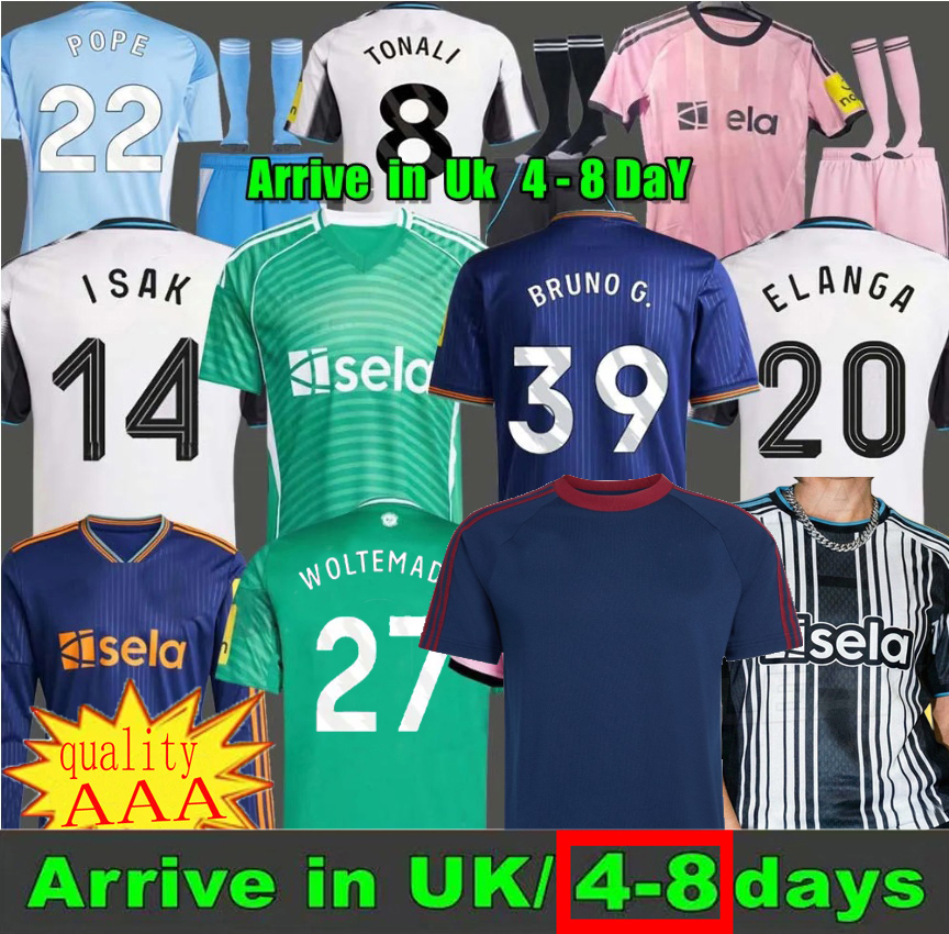 new Newcastled United 25 26 27 TONALI NEWCASTL E soccer jerseys BLACK Kids BARNES BRUNO G. Gordon Football Shirt Home Away Botman fans 2025 2026 2027 Third home away 777