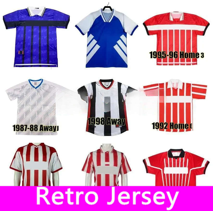 1987 1988 1994 1995 1996 1997 1998 EinDHOven Men Retro Soccer Jerey Home Away Ronaldo v.NSTELROOY WATERREUS BRINK Vintage Football Shirt Short Sleeve