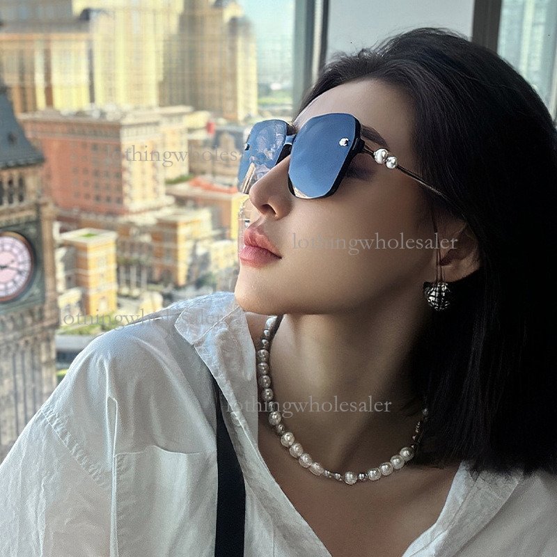 2026 Chanel Style Camellia Pearl Luxury Designer Sunglasses Fashion Luxury Polarized Women's Internet Celebrity Sunshade Outdoor Glasses Sports C