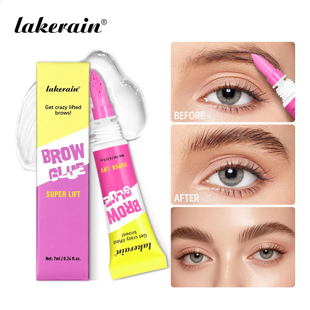 Super Lift Brow Glue Lamination Gel Crazy Lift Brow Long-lasting Strong Hold Built-In Styling Comb Clear Eyebrow Gel Cosmetics 260126
