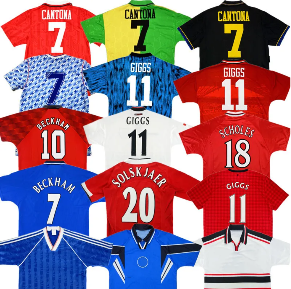 ManUnited Retro football jersey Manchester Ronaldo Rooney Giggs Nani 06.07.08 Long Sleeved Scholes Tevez BERBATOV VIDIC Vintage Classic United Football shirts