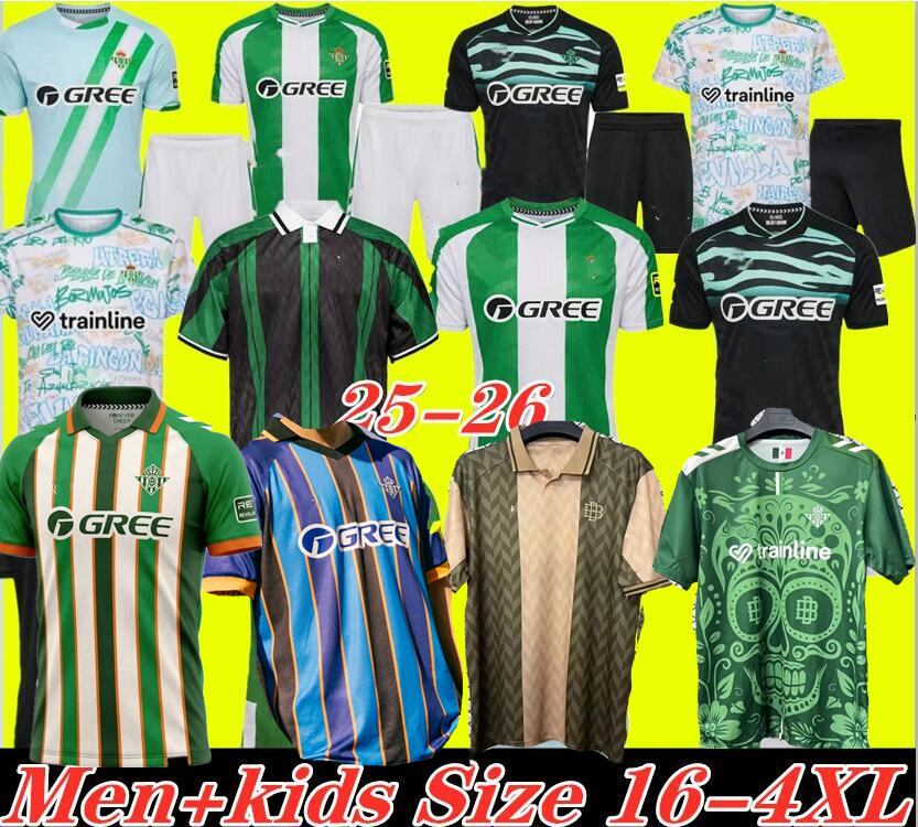 25 26 real Betis ISCO soccer Jerseys Spring Festival Pre-Match 25 26 JOAQUIN FEKIR B.IGLESIAS CANALES WILLIAN J Shirt WILLIAM JUANMI Football uniform special kids 111
