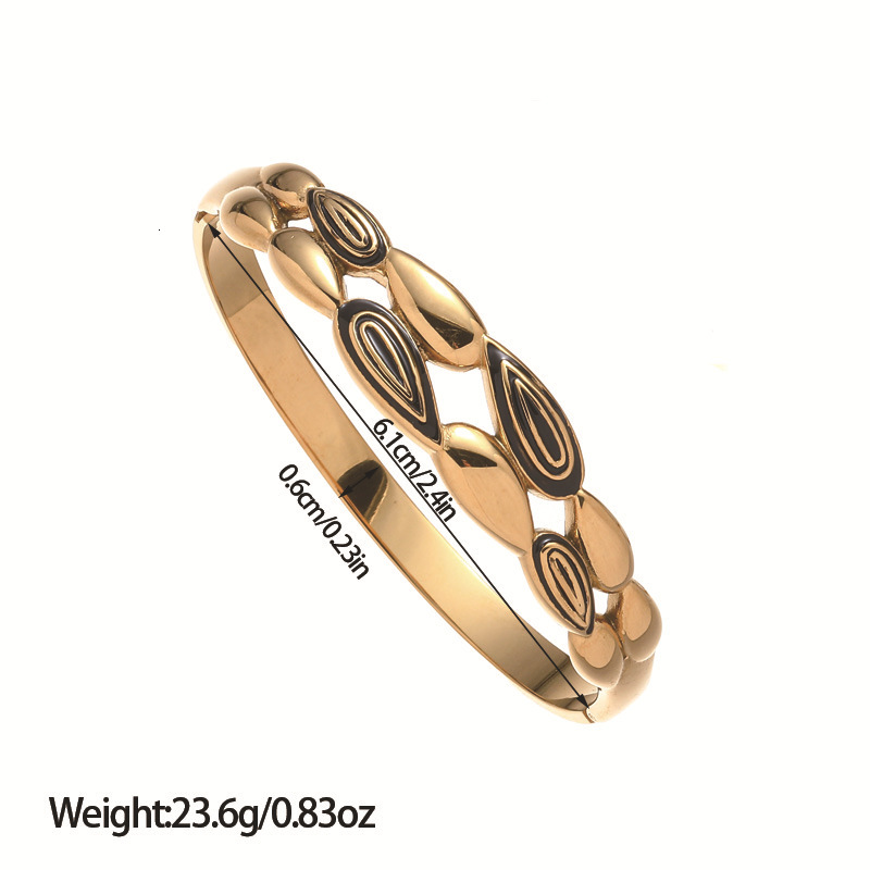 Designer Jewelry And Cross Border Hot Selling Wholesale Women's High End Non Fading Jewelry Women's Gold Luxury Bracelet Titanium Steel Brac