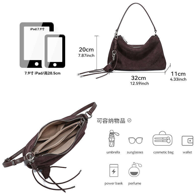 Luxury Shoulder Bags Totes New Matte Cowhide Underarm For Women Genuine Leather High End Handbag Niche Design Crossbody Bag SENYY