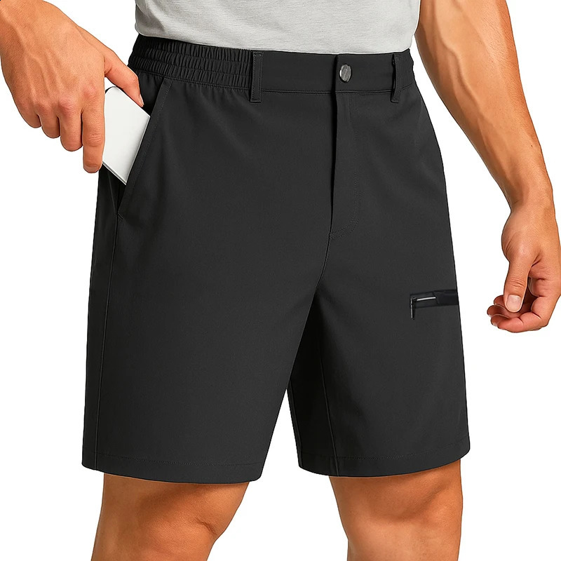 Dress Shorts Men Quick Dry Casual Bermuda Shorts Summer Ice Silk Cooling Business Zipper Fly Formal Shorts Men Work Wear Office 260122