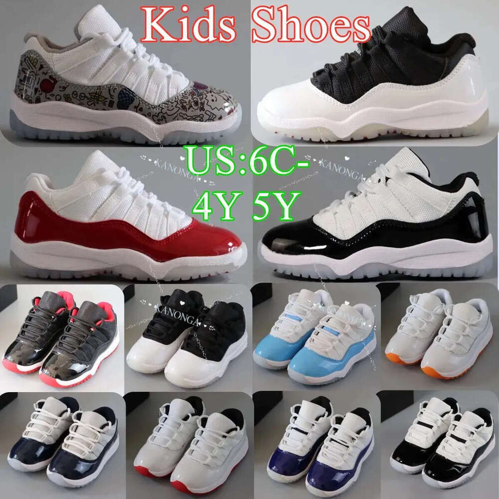 2027 Kids Shoes Toddlers Sneakers Boys Girls 11 Basketball 11S A+ Children Trainers Pink Black Blue Cherry Cool Grey Baby AAA+ Kid Youth Shoe