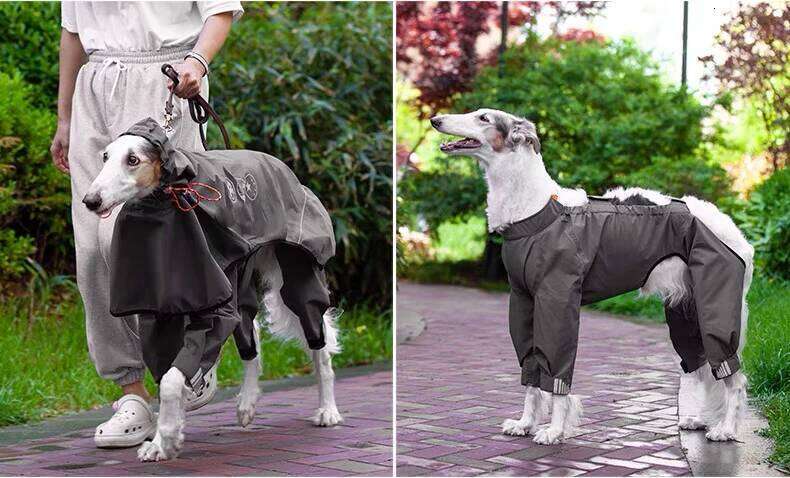 Famous brand New Dog Raincoat All inclusive Four foot Waterproof and Comfortable Fabric Durable with Reflective Strip Design Pet Clothes pupakaIK