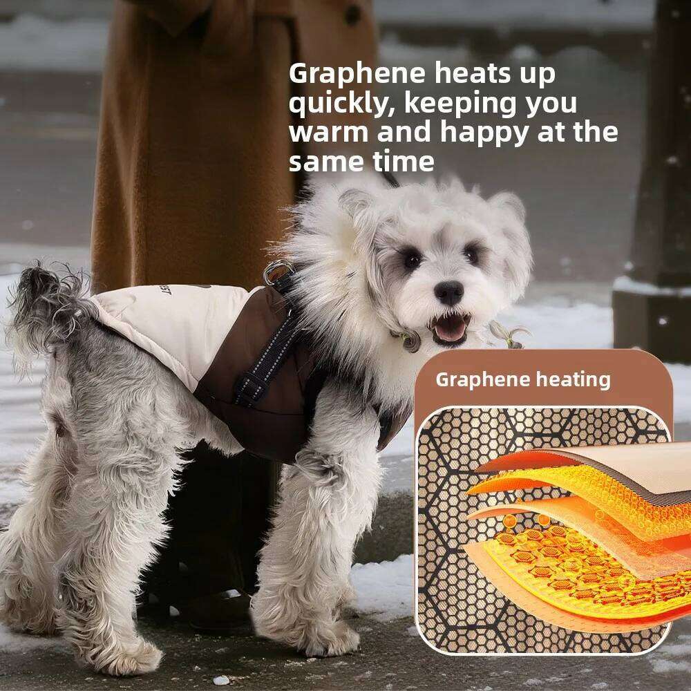 Famous brand Autumn and winter new clothes outdoor puppy hooded fleece cold proof jacket pet dog teddy bear vest pupakaIK