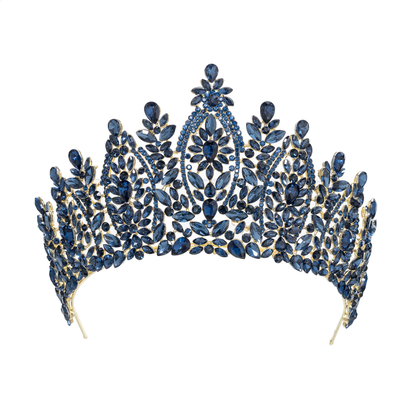 High Tiaras cubic zirconia wedding crown brides headwear princess Corona jewelry womens headwear gift 241114