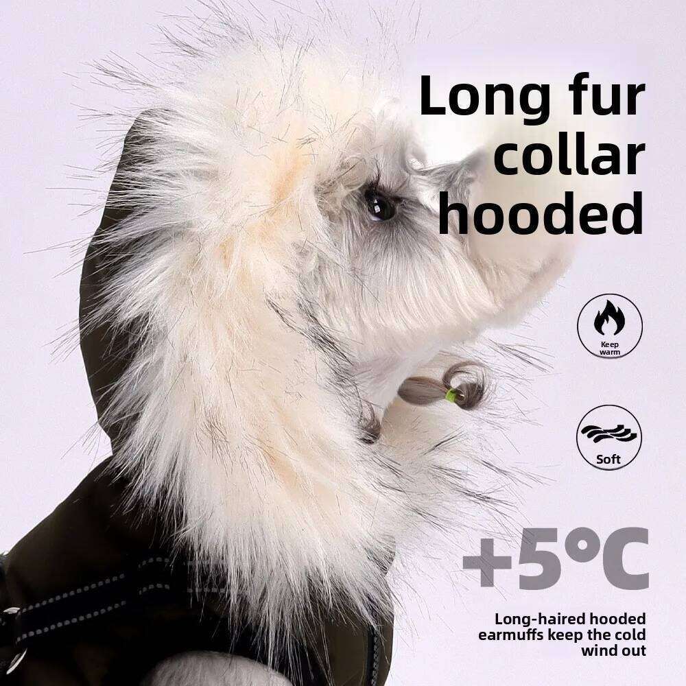 Famous brand Autumn and winter new clothes outdoor puppy hooded fleece cold proof jacket pet dog teddy bear vest pupakaIK