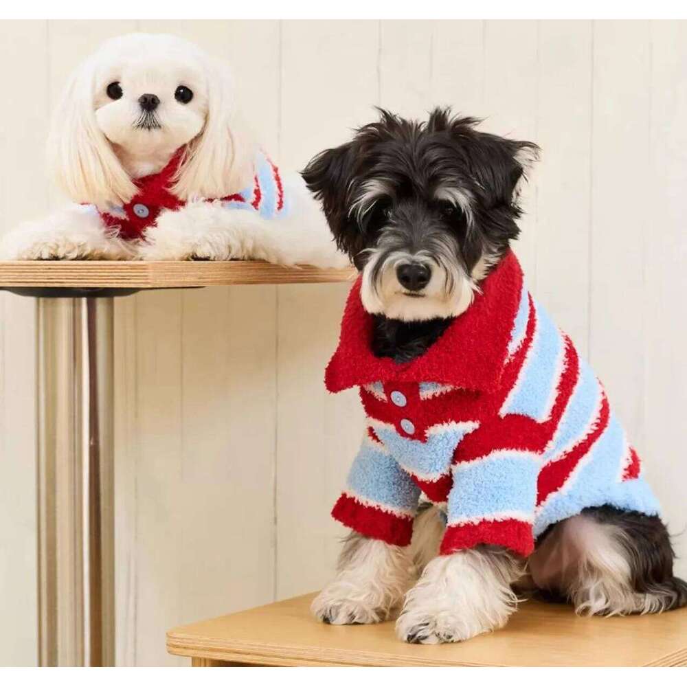 Famous brand Autumn and Winter Pet Dot Little Flower Sweater Comfortable Warm Dog Teddy Cat Clothing Puppy Clothes for Small Dogs pupakaIK