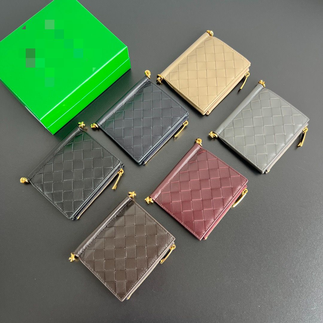 10a Top Quality Luxury Designer Handbags Real Solstice Short Wallet Genuine Leather Clutch Bag