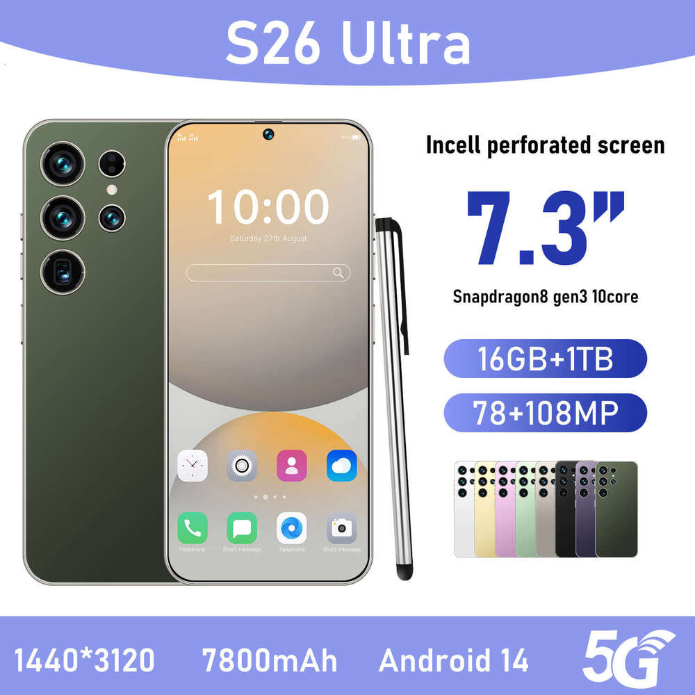 Famous Brand New S Ultra Cross Border Mobile Phone T True G Android Large Screen Smartphone Hot Selling CKS