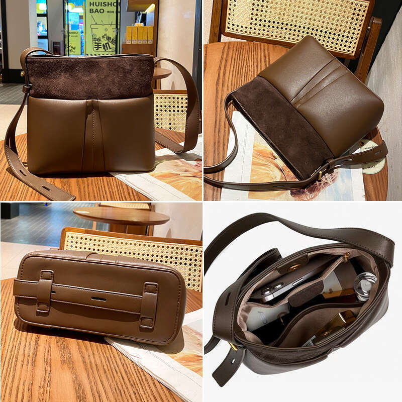 Luxury Shoulder Bags Totes Vintage Cowhide Tote New Model Light High End Commuting Versatile Fashion Niche Crossbody Bag SENYY