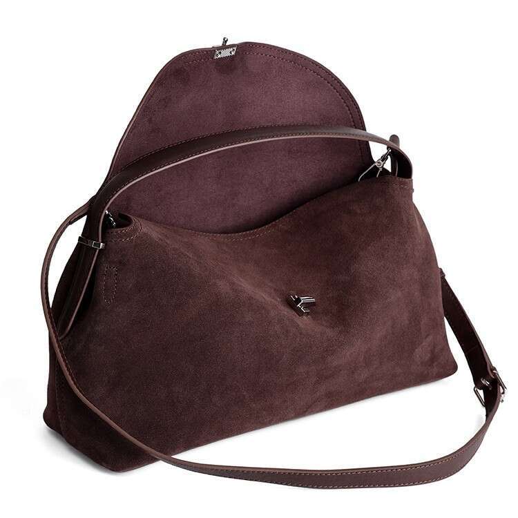 Luxury Shoulder Bags Totes Niche Design Winter New Large Capacity Commuter Retro Versatile Suede Single Genuine Leather Handbag Crossbody Bag SENYY