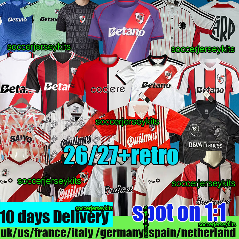 River plate 25 26 jerseys BARCO home away camisetas Men Kids Kits Sets football shirts equipments River plate kids kits sports 2025 2026