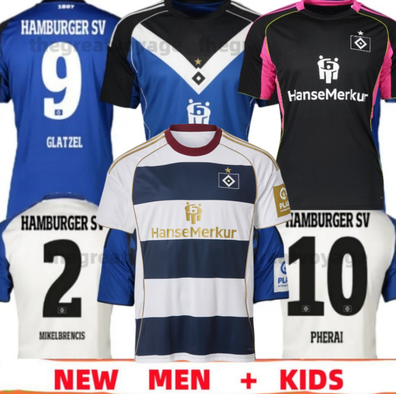 new 2025 Hamburg SV Football Jersey VAGNOMAN ONANA LEIBOLD REIS DUDZIAK 25 26 HSV Men's Children's Set Football Shirt Uniform