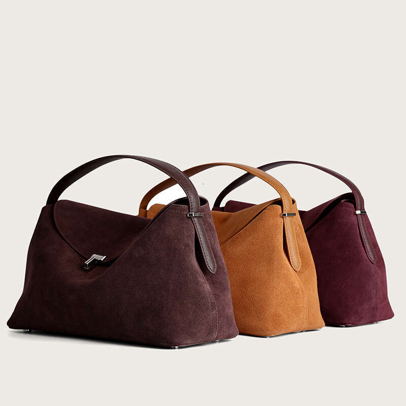 Luxury Shoulder Bags Totes Niche Design Winter New Large Capacity Commuter Retro Versatile Suede Single Genuine Leather Handbag Crossbody Bag SENYY