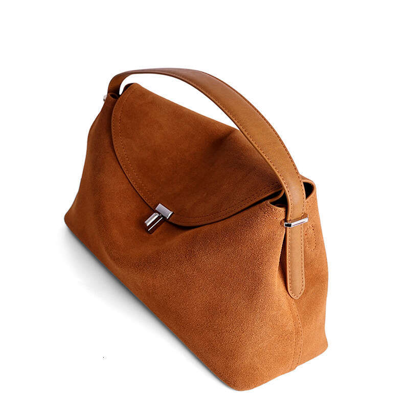 Luxury Shoulder Bags Totes Niche Design Winter New Large Capacity Commuter Retro Versatile Suede Single Genuine Leather Handbag Crossbody Bag SENYY