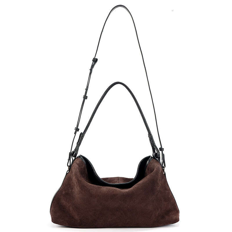 Luxury Shoulder Bags Totes Suede Large Capacity Underarm Bag For Women Versatile Crossbody And Simple Retro Matte Cowhide Handbag SENYY