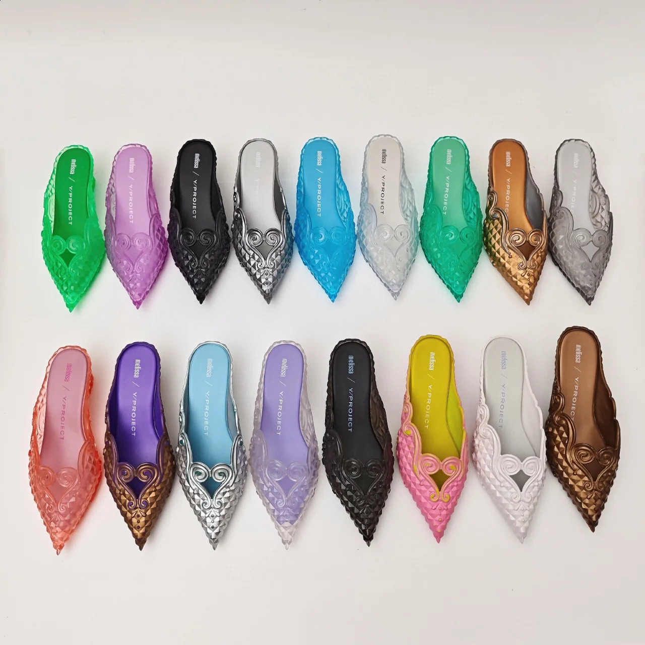 Women Sandals 2025 Spring Melissa Woman Slingback Shoes Fashion Ladies High Heels Elegant Med Heel Pointed Toe Slip on Sandal 260130