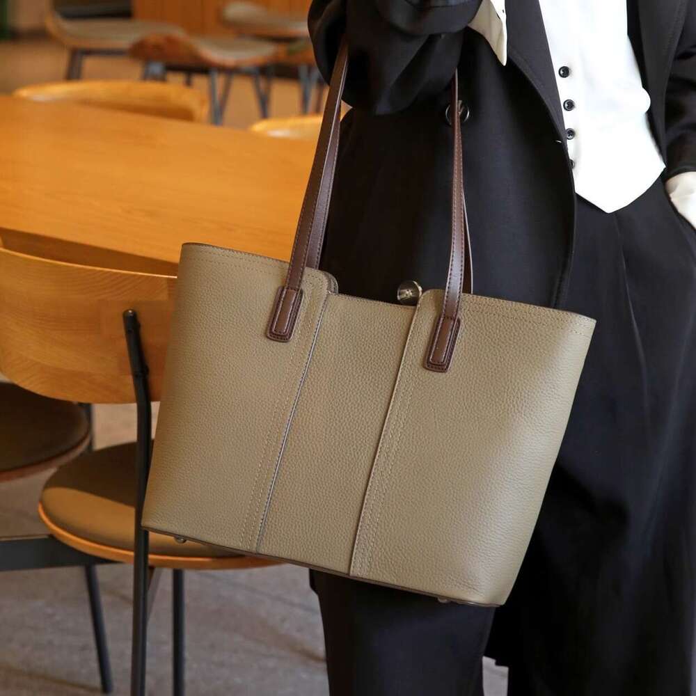 Luxury Shoulder Bags Totes Genuine Leather New Commuter Tote Women Large Capacity Mom Bag S Style SENYY