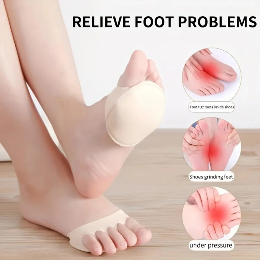 10PCS Foot Pad High Heel Forefoot Pad Soft Invisible Metatarsal Support Non-Slip and Anti-Foaming Insole Comfortable Care Tool 260124