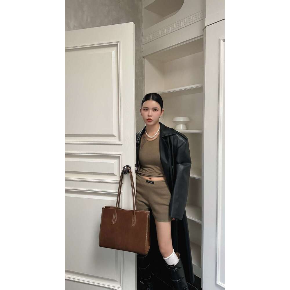 Luxury Shoulder Bags Totes New Genuine Leather Tote Bag Summer Handbag Large Capacity For Work And Commuting Women S Suede SENYY