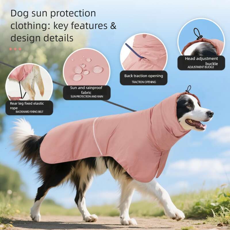 Famous brand New Cross Border Outdoor Dog Sun Protection Clothes Foldable Easy to Carry Cape Waterproof Windproof Jacket pupakaIK