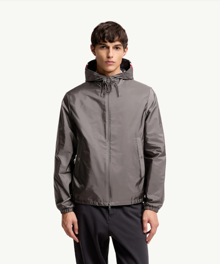 2026 Spring Autumn Men's Jackets Hooded Zipper Pockets Letter Print Man's Slim Short Coats GWMKMJ26004