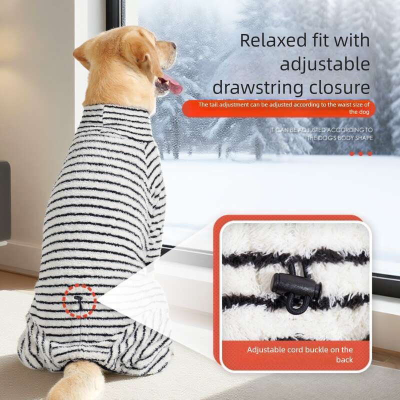 Famous brand New Year of the Snake Amazon Winter Comfortable Long Plush Soft Warm Anti Shedding Dog Cotton Coat pupakaIK