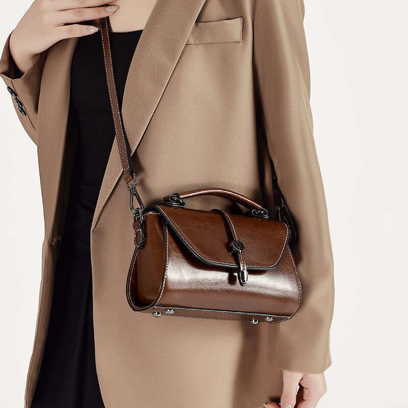 Luxury Shoulder Bags Totes Vintage Fashion Genuine Leather For Women New High End Handbag Niche Design Versatile Crossbody Bag SENYY