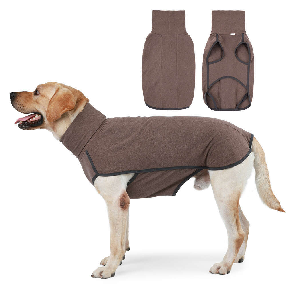 New autumn and winter cross-border clothing, warm home wear, high-necked sweatshirt, cotton coat, pet apparel, dog clothes