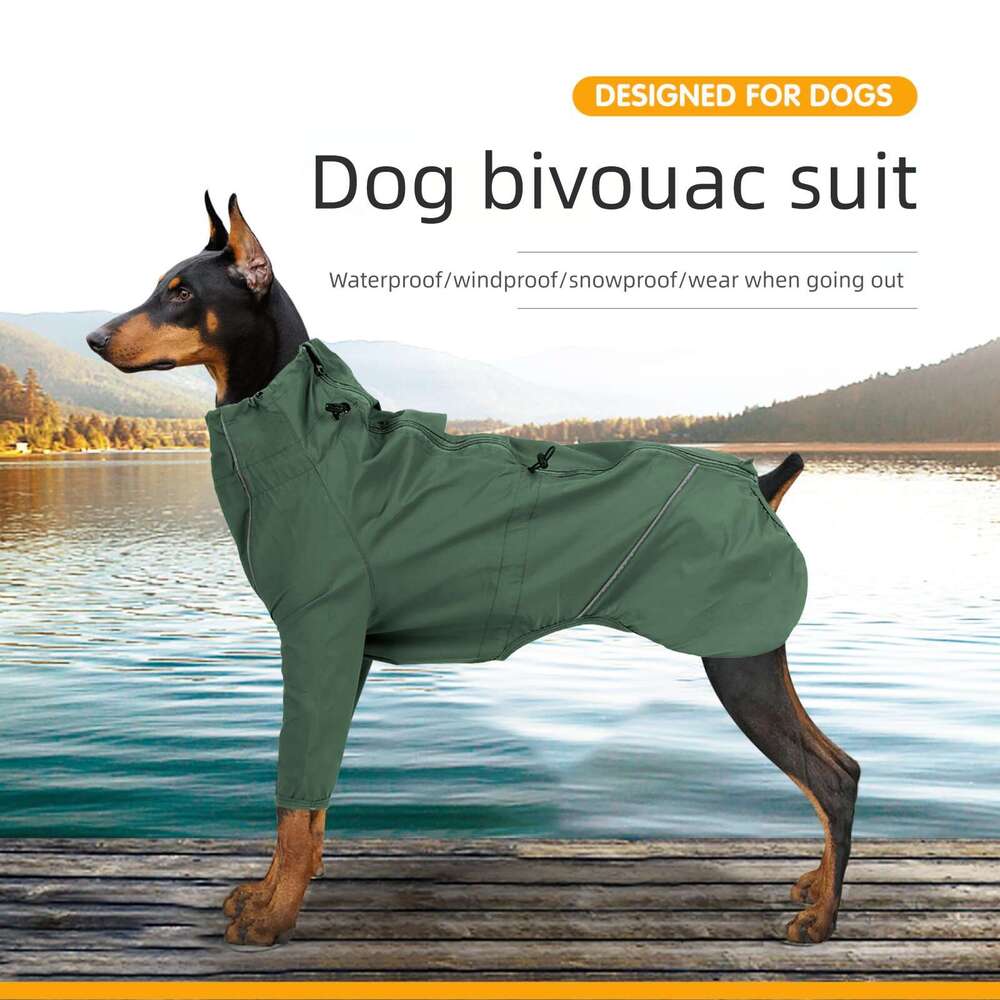 Famous brand Dog raincoat jacket waterproof windproof large dog clothes spring and autumn pet wholesale pupakaIK