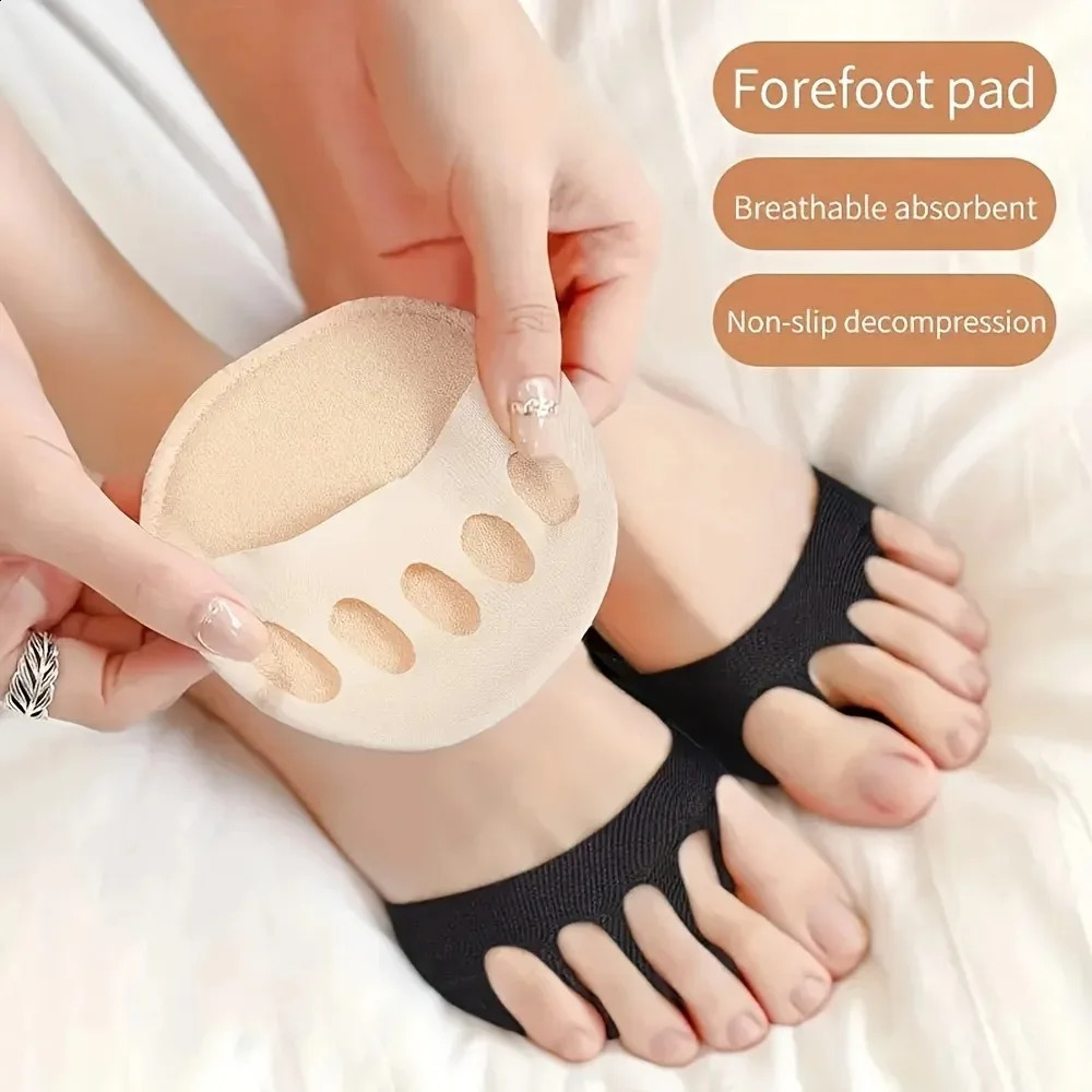10PCS Foot Pad High Heel Forefoot Pad Soft Invisible Metatarsal Support Non-Slip and Anti-Foaming Insole Comfortable Care Tool 260124