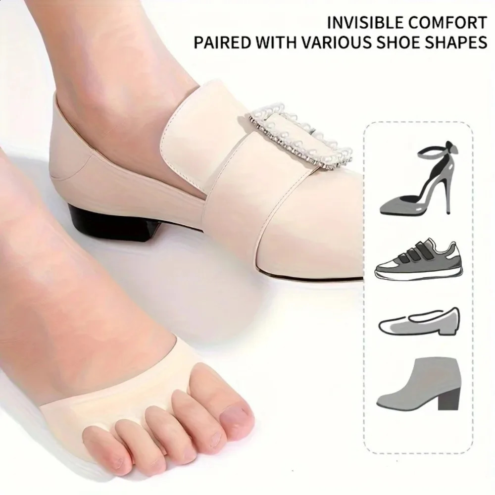 10PCS Foot Pad High Heel Forefoot Pad Soft Invisible Metatarsal Support Non-Slip and Anti-Foaming Insole Comfortable Care Tool 260124